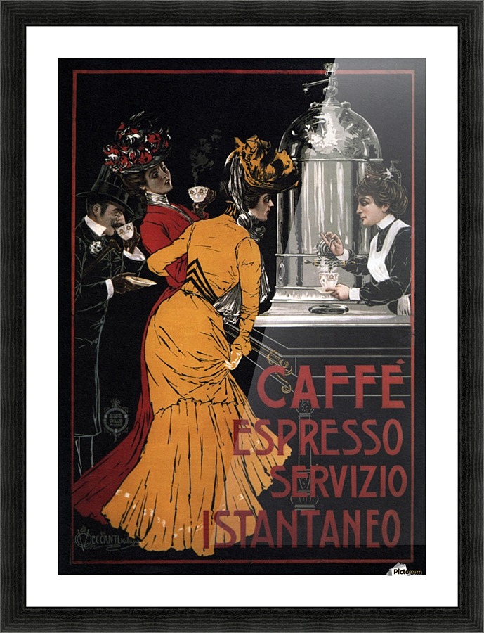 Caffe Espresso Servizio Istantaneo Picture Frame print