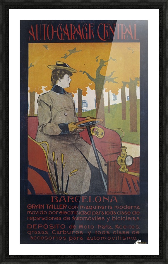 Auto Garage Central Poster Picture Frame print