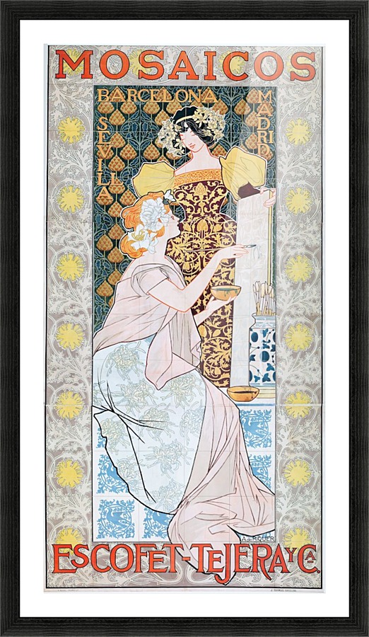 Alexandre de Riquer - Mosaicos Picture Frame print