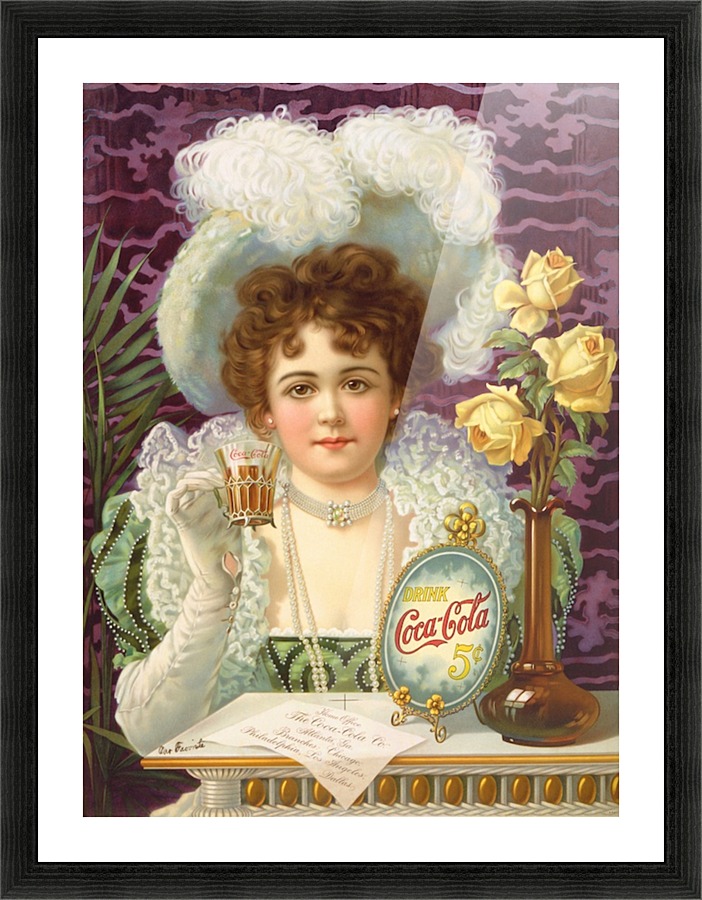 Coca Cola 1900 Picture Frame print