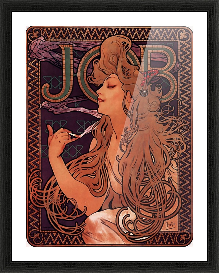 Job by Alphonse Mucha Picture Frame print
