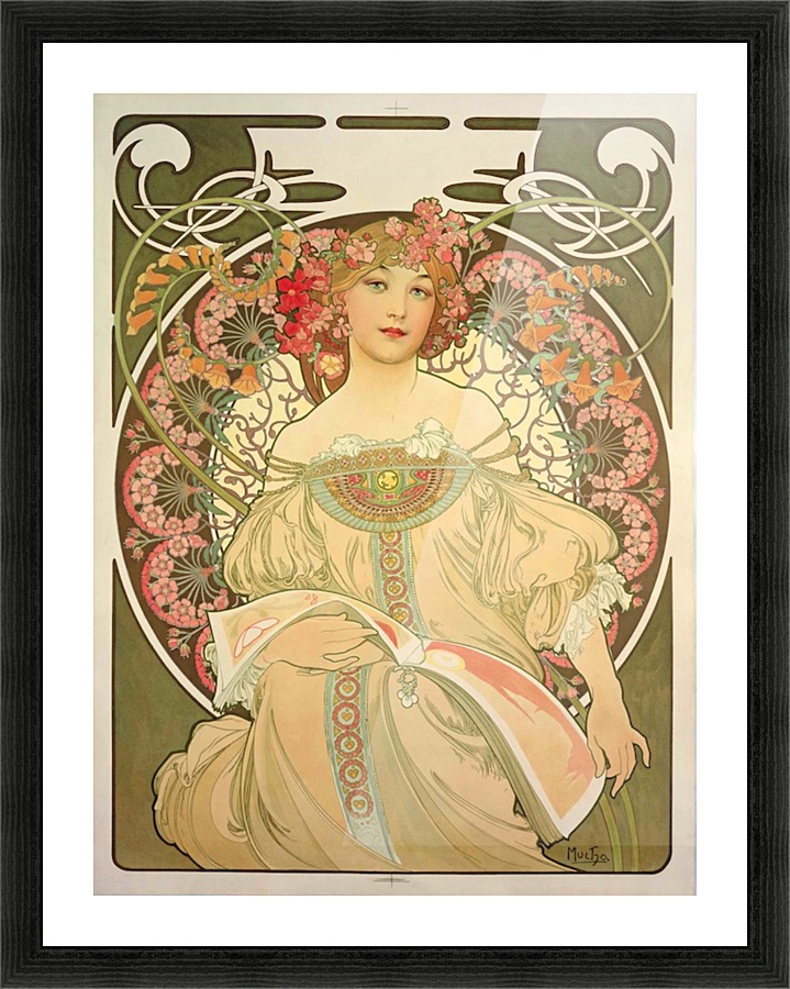 Obraz by Alphonse Mucha Picture Frame print