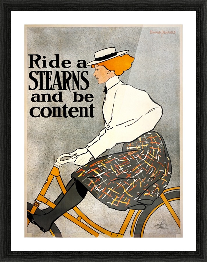 Ride a Stearns Picture Frame print