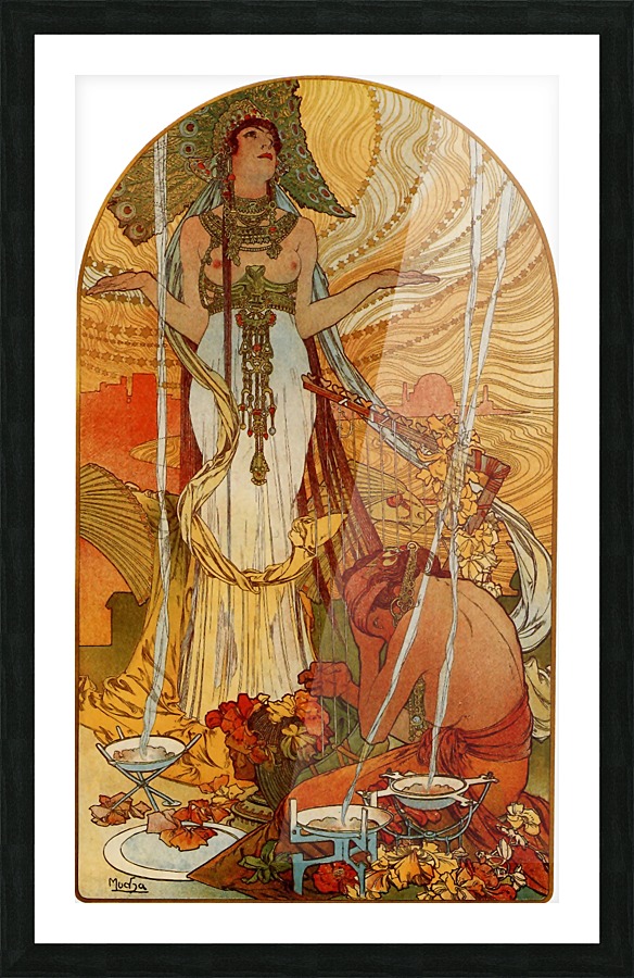 Salammbo by Alphonse Mucha Picture Frame print