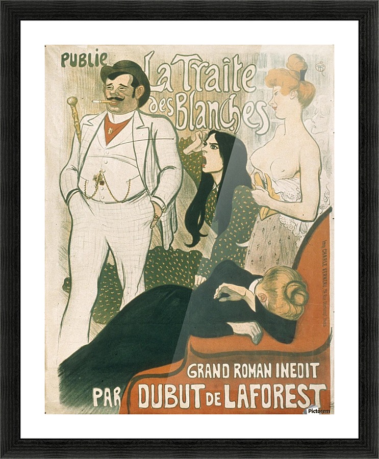 La Traite des Blanches poster Picture Frame print