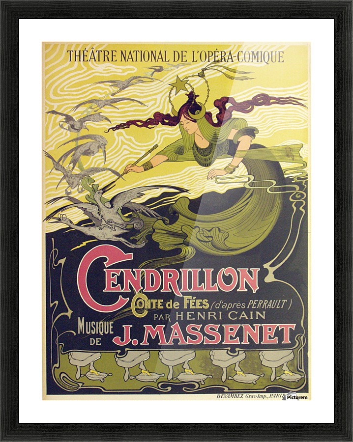 Original Cendrillon Poster Picture Frame print