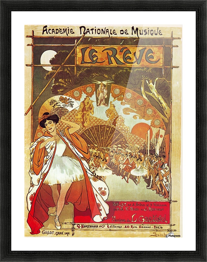 French opera poster Picture Frame print