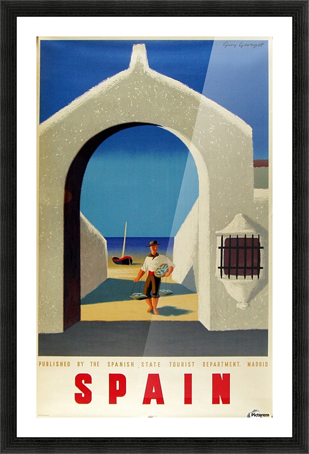 Fisherman Original Spain poster Picture Frame print