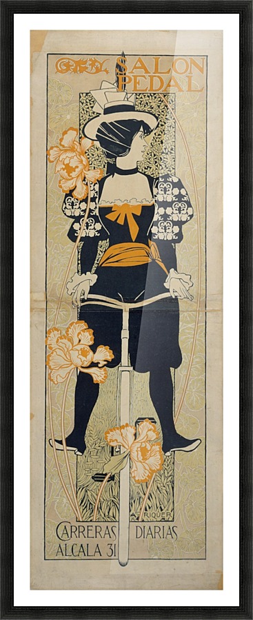 Alexandre-de-Riquer---Salon-Pedal Picture Frame print