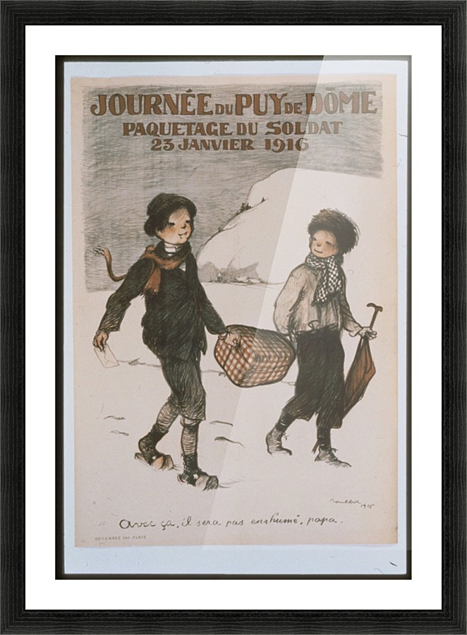 Vintage---Two-Boys Picture Frame print