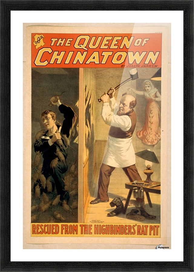 The Queen of Chinatown vintage poster Picture Frame print