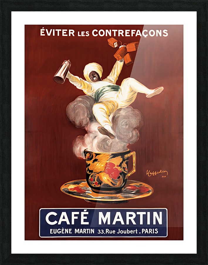 Cafe Martin Vintage Poster Picture Frame print