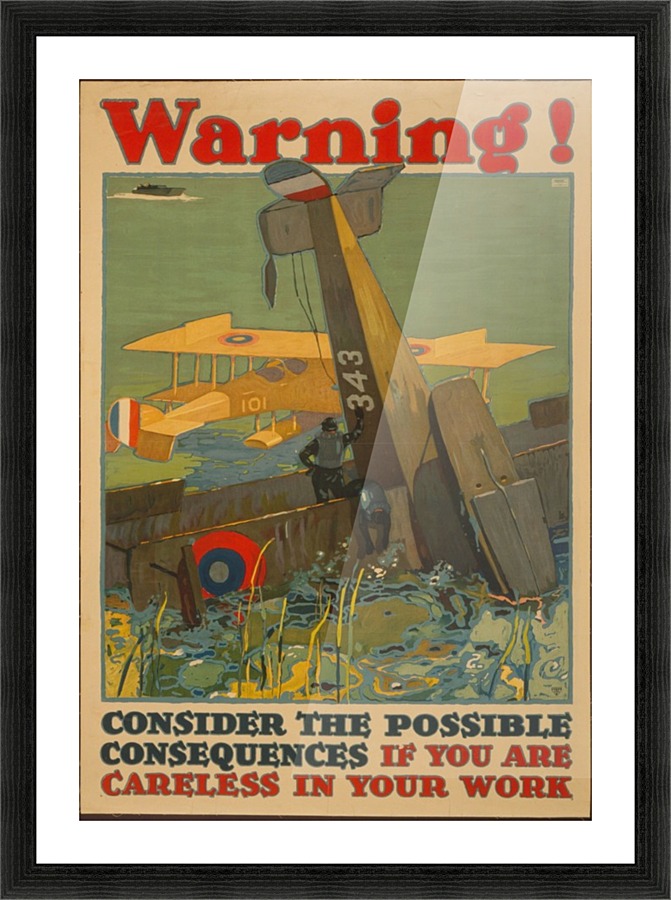 Do not be careless Picture Frame print