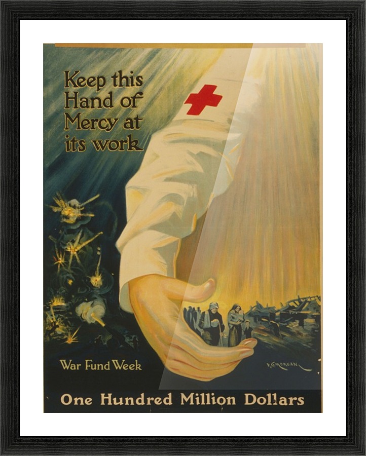 Hand of mercy Picture Frame print