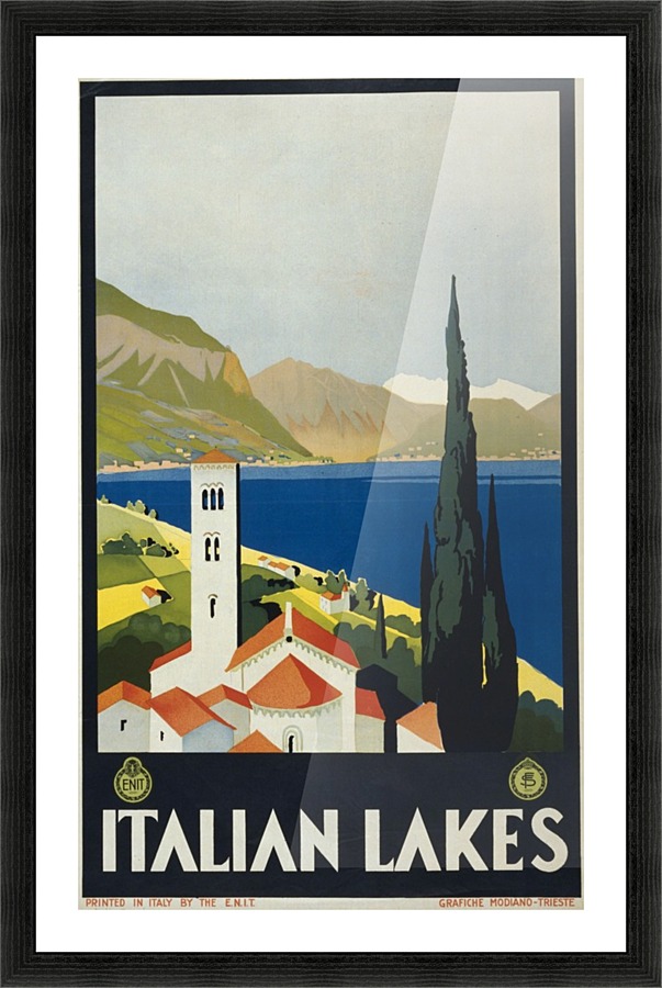 Italian Lakes Picture Frame print