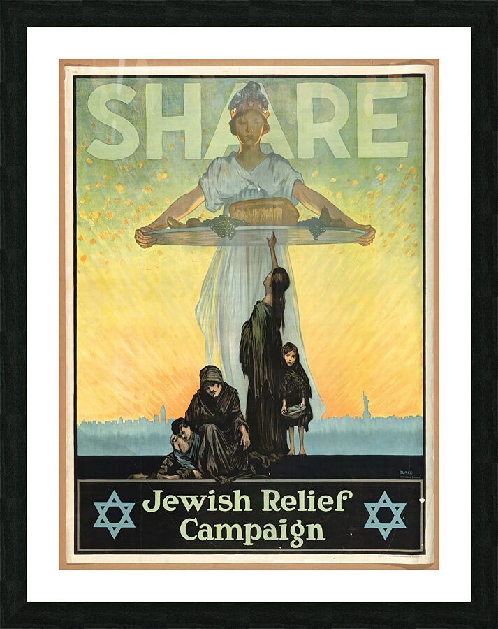 Jewish Campaign Picture Frame print