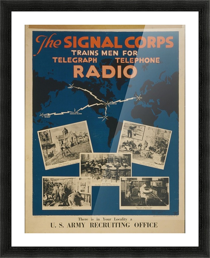 Join the signal corps Picture Frame print