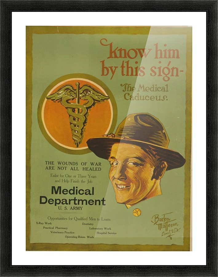 Medical Corps Picture Frame print