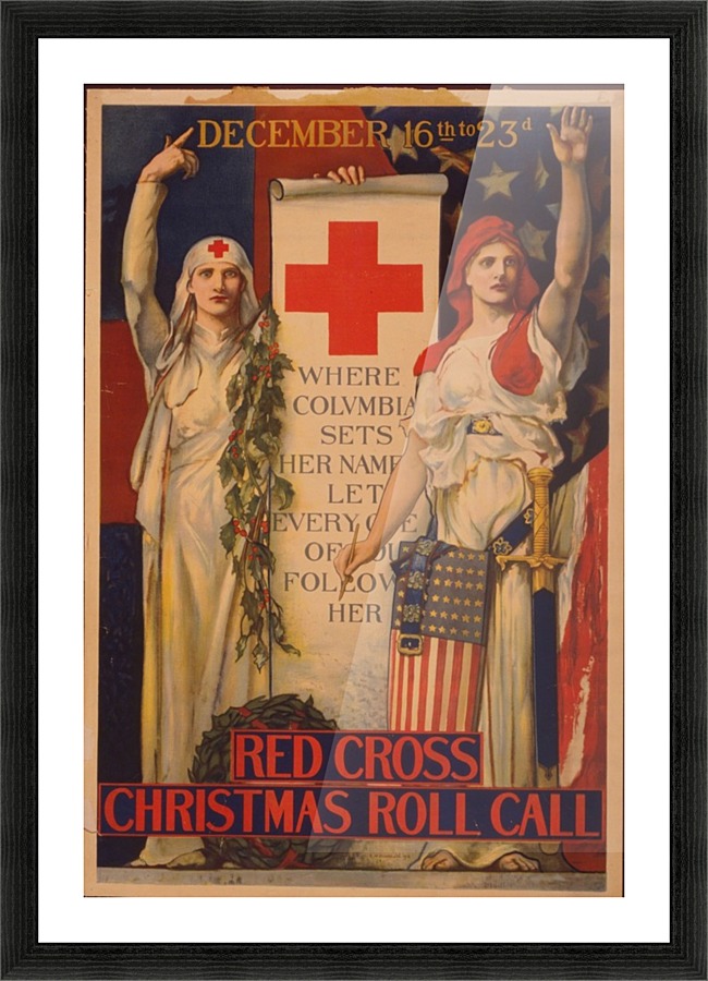 Red Cross Picture Frame print
