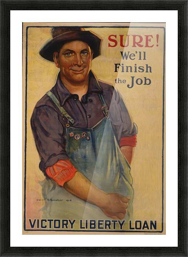Victory Loans Picture Frame print