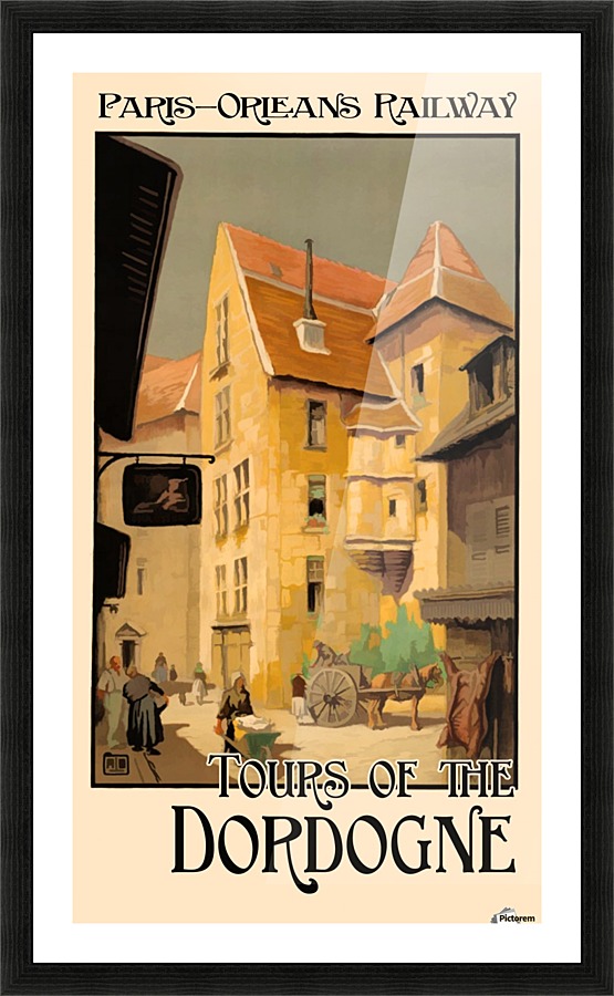 Paris - Orleans Railway Tours of the Dordogne Picture Frame print