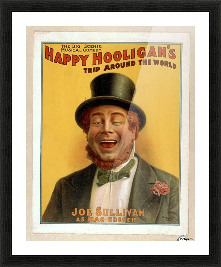 Happy Hooligan's Trip around the world Picture Frame print