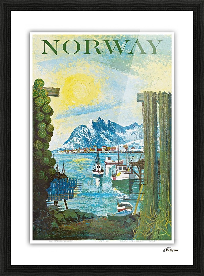 Norway Picture Frame print