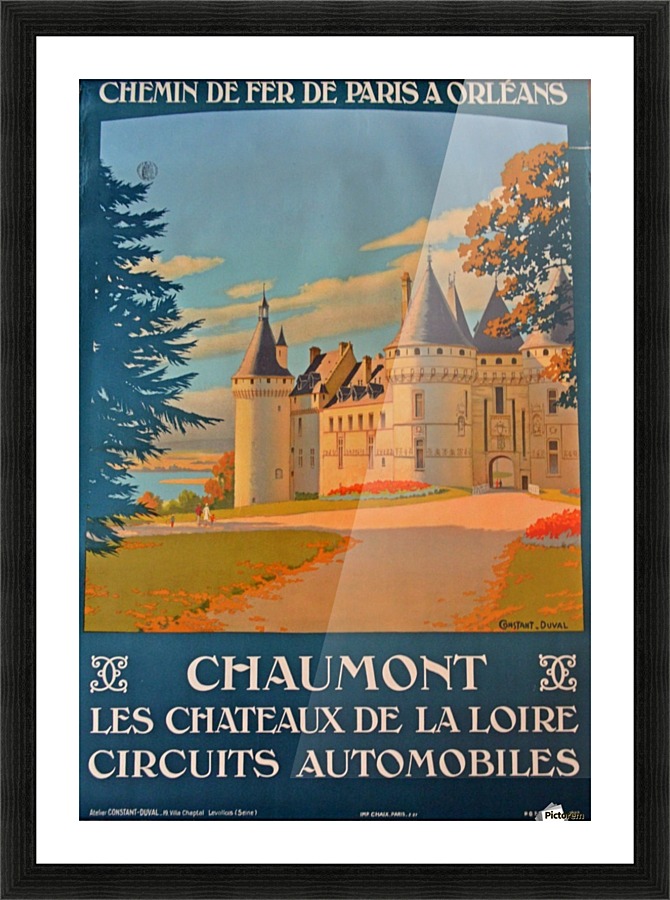 Chaumont Les Chateux de la Loire Circuits Automobiles Picture Frame print
