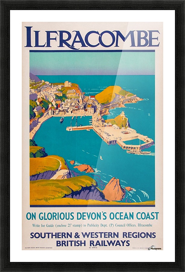 Ilfracombe, British Railways Poster Picture Frame print