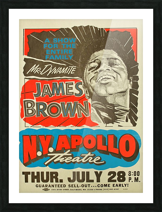James Brown Picture Frame print