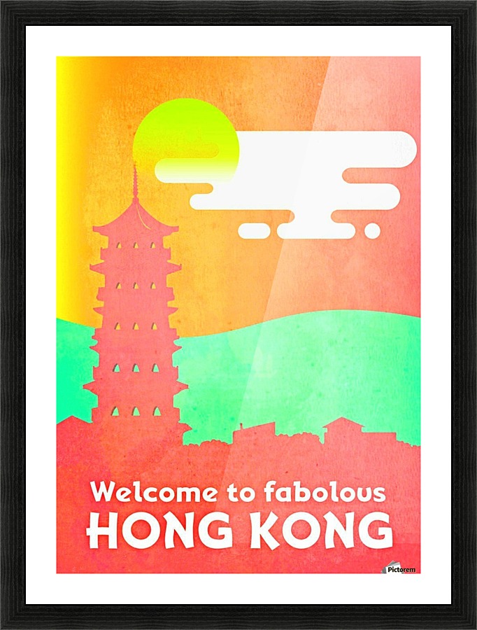 Welcome to Fabolous Hong Kong Picture Frame print