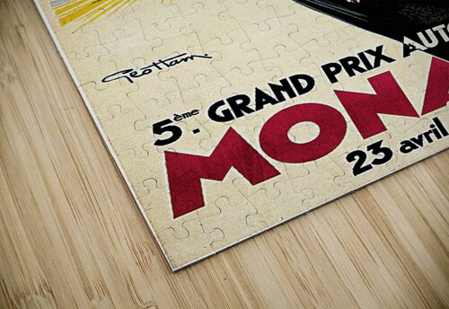 Grand Prix Monaco VINTAGE POSTER puzzle