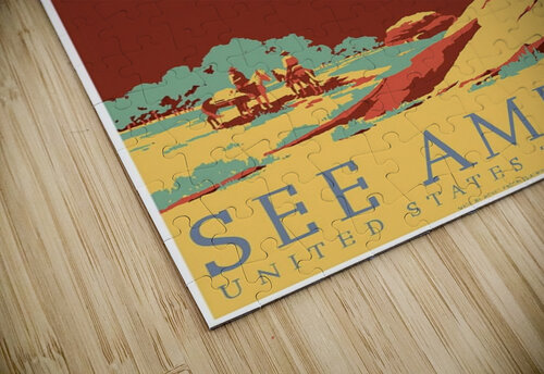 See America VINTAGE POSTER puzzle
