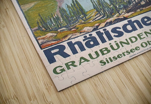 Rhatisdhe Bahn VINTAGE POSTER puzzle