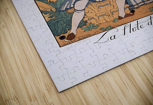 La flute de Pan VINTAGE POSTER puzzle