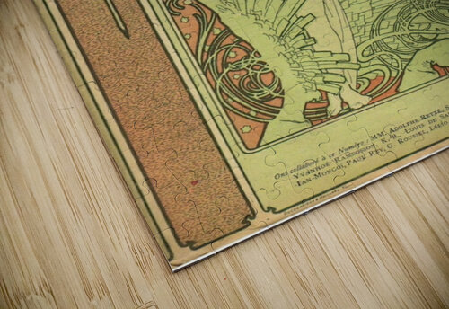 La Plume by Alphonse Mucha VINTAGE POSTER puzzle