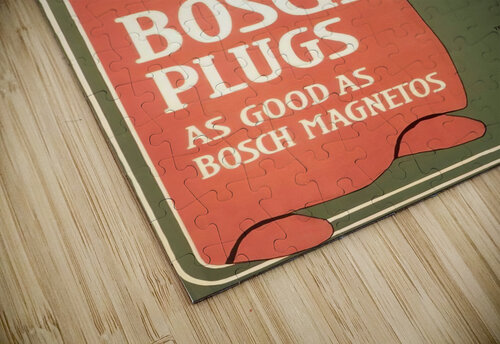 Vintage Bosch Spark Plugs Advertising Poster by VINTAGE POSTER