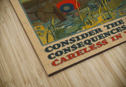 Do not be careless VINTAGE POSTER puzzle