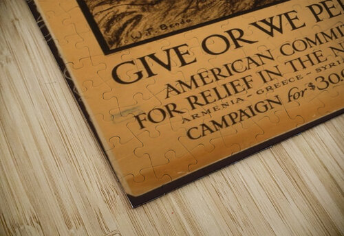 Give or Perish VINTAGE POSTER puzzle