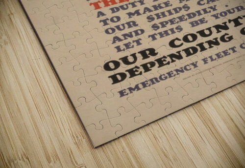 Government work VINTAGE POSTER puzzle