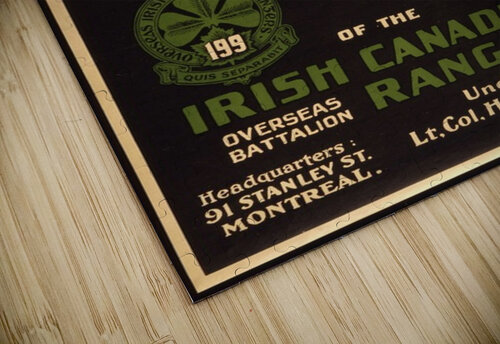 Irish Canadian Rangers VINTAGE POSTER puzzle