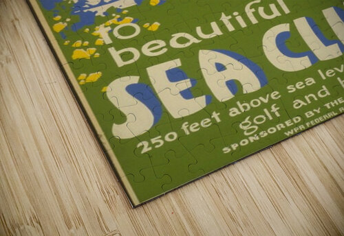 Visit Sea Cliff VINTAGE POSTER puzzle