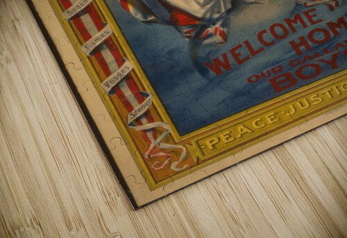 Welcome Home VINTAGE POSTER puzzle