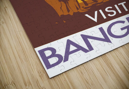 Visit Bangkok VINTAGE POSTER puzzle