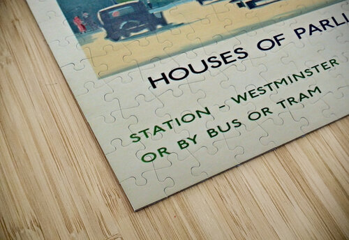 London Underground Houses of Parliament VINTAGE POSTER puzzle