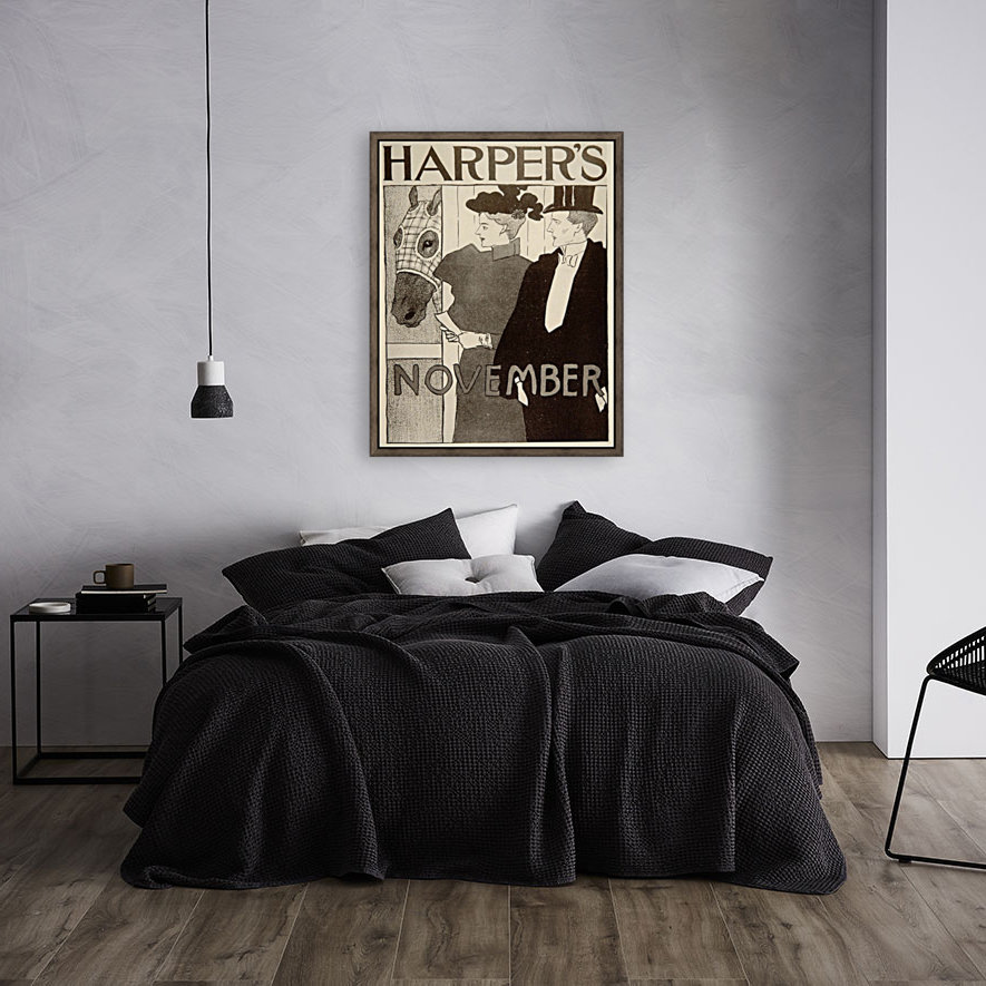 Harpers Horse Stall Edward Penfield Mini Poster Reproduction
