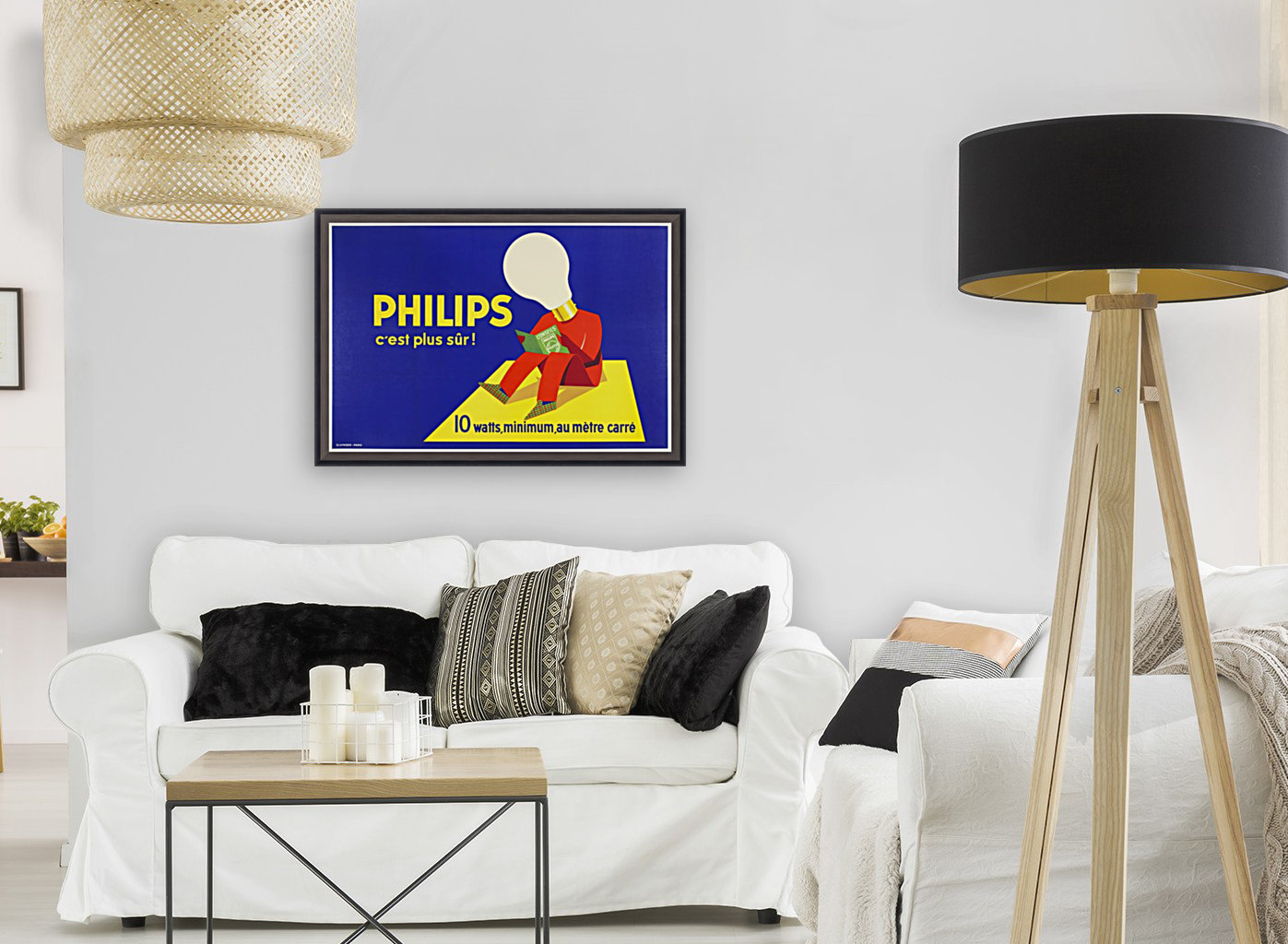 Philips electric bulb poster Reproduction