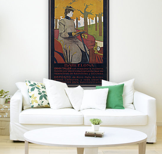 Auto Garage Central Poster Reproduction
