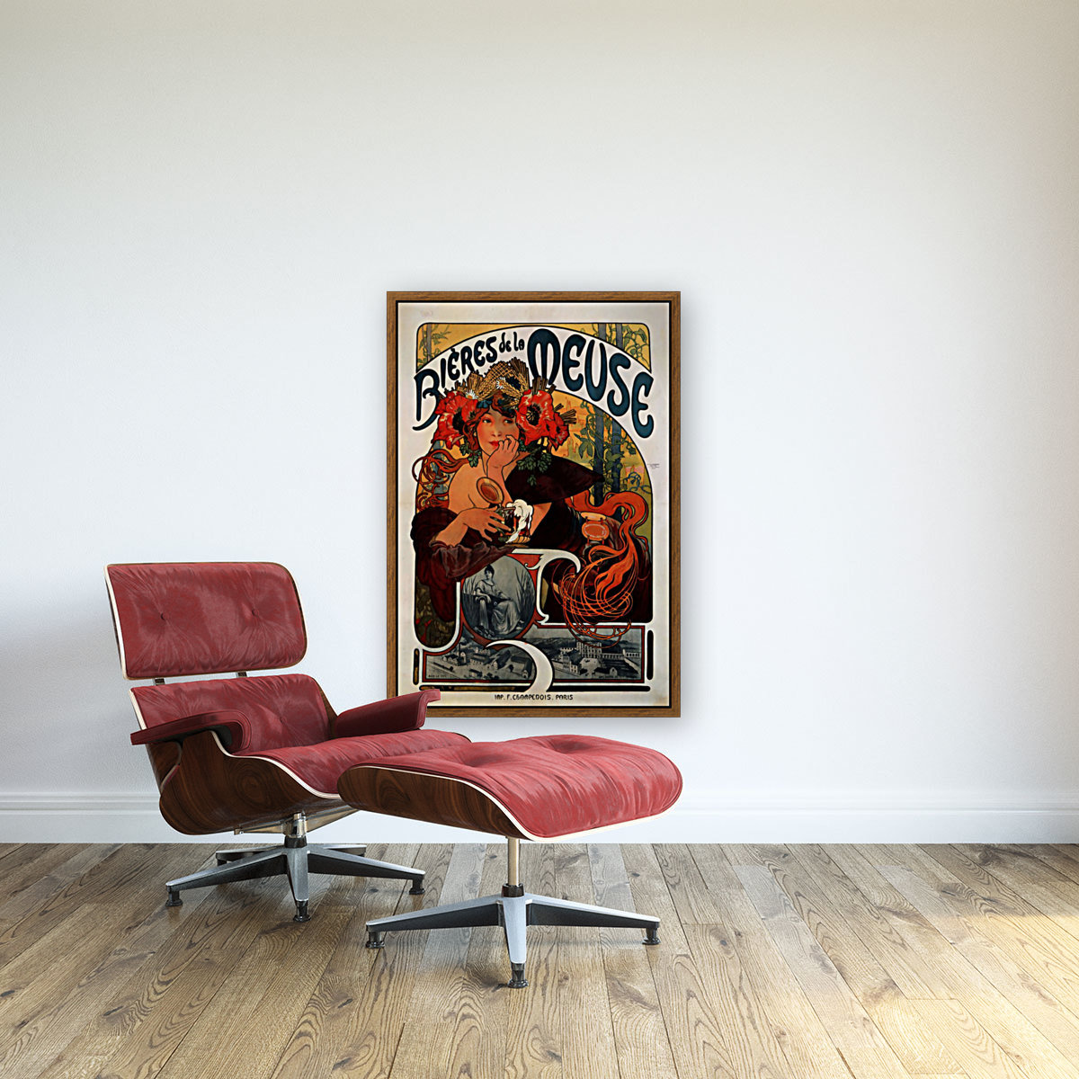 Bieres de la Meuse by Alphonse Mucha Reproduction