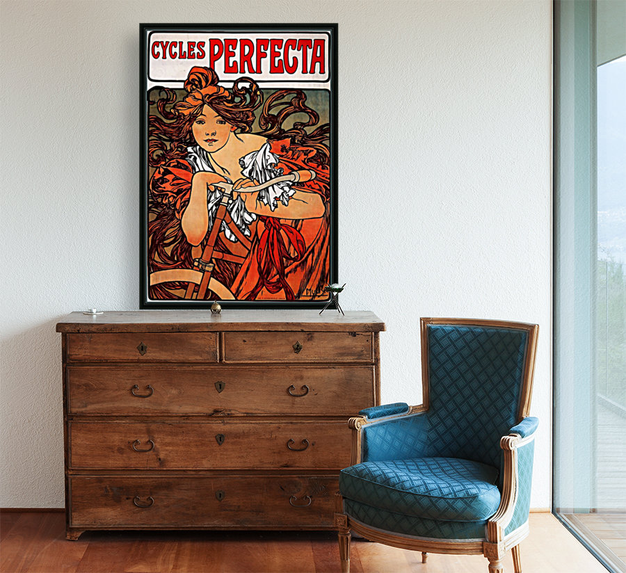 Cycles Perfecta by Alphonse Mucha Reproduction